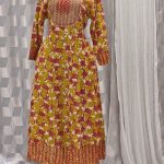Golden Red Dress