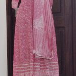 White Pink Anarkali